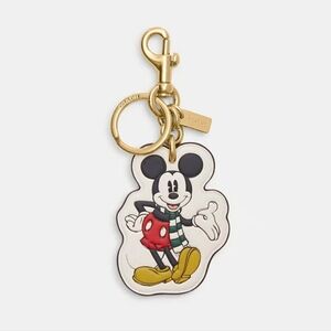 Coach X Disney Mickey Mouse Bag Charm/Key Chain CN009 NWT $148